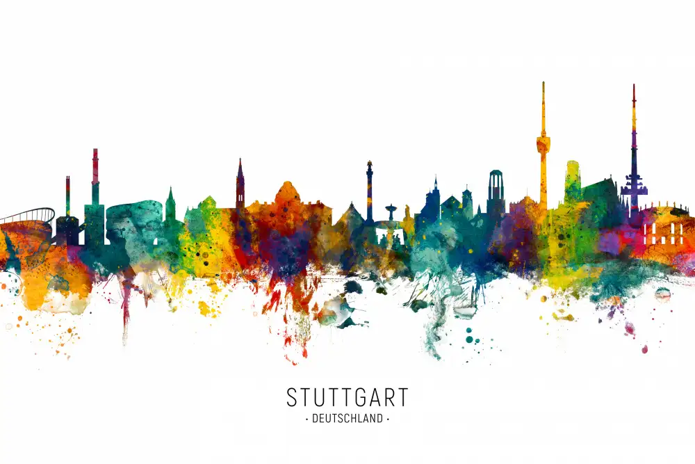 Tompsett, Michael: Stuttgart Allemagne Skyline