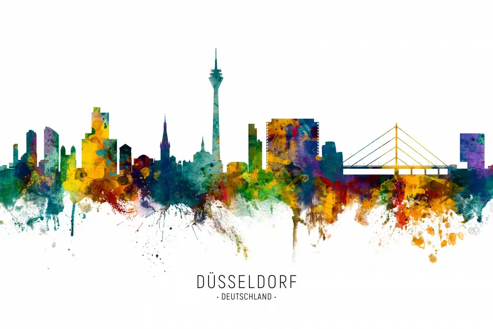 Tompsett, Michael: Düsseldorf Allemagne Skyline