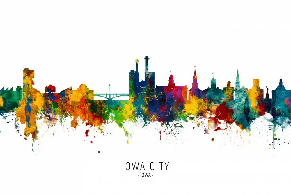 Tompsett, Michael: Horizonte de la ciudad de Iowa Iowa