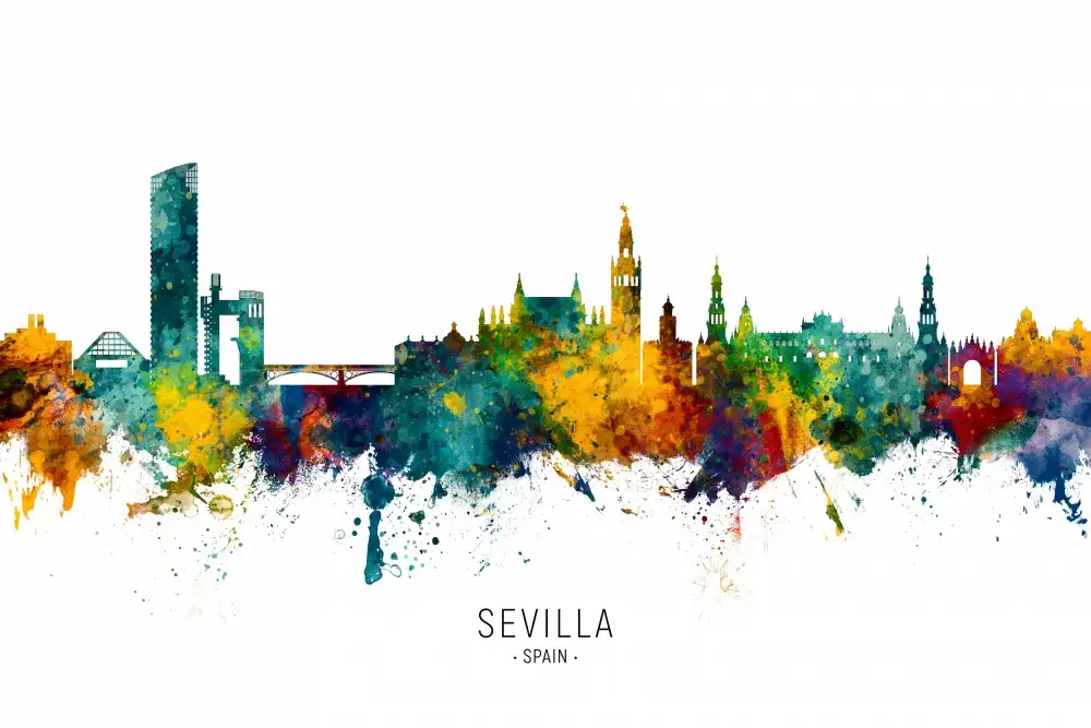 Tompsett, Michael: Skyline di Siviglia Spagna