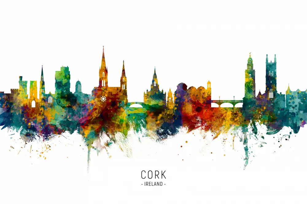 Tompsett, Michael: Skyline von Cork,Irland
