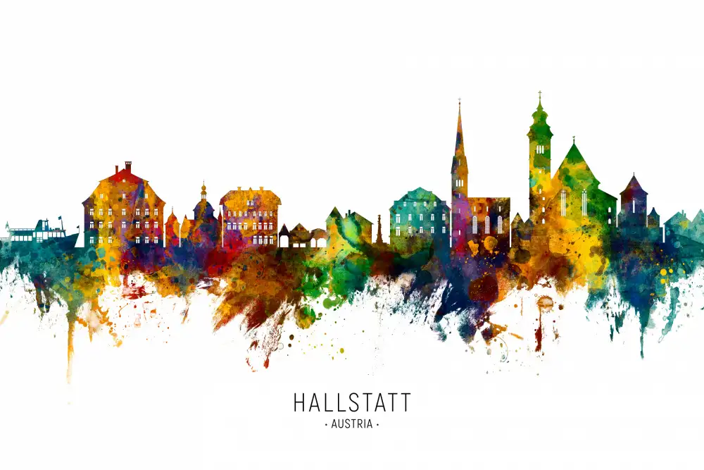 Tompsett, Michael: Hallstatt Österreich Skyline