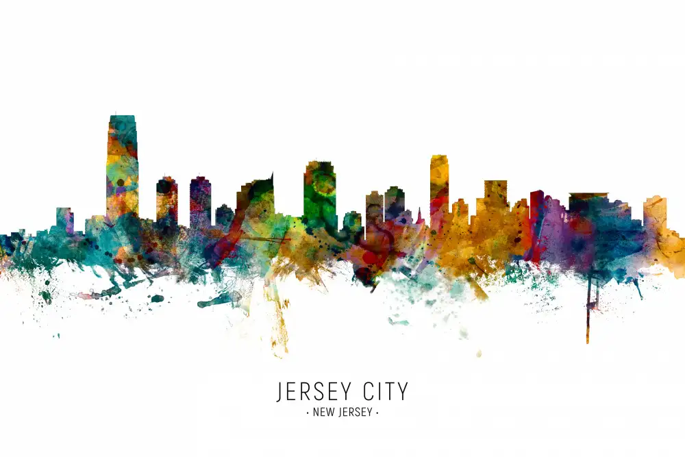 Tompsett, Michael: Skyline von Jersey City,New Jersey