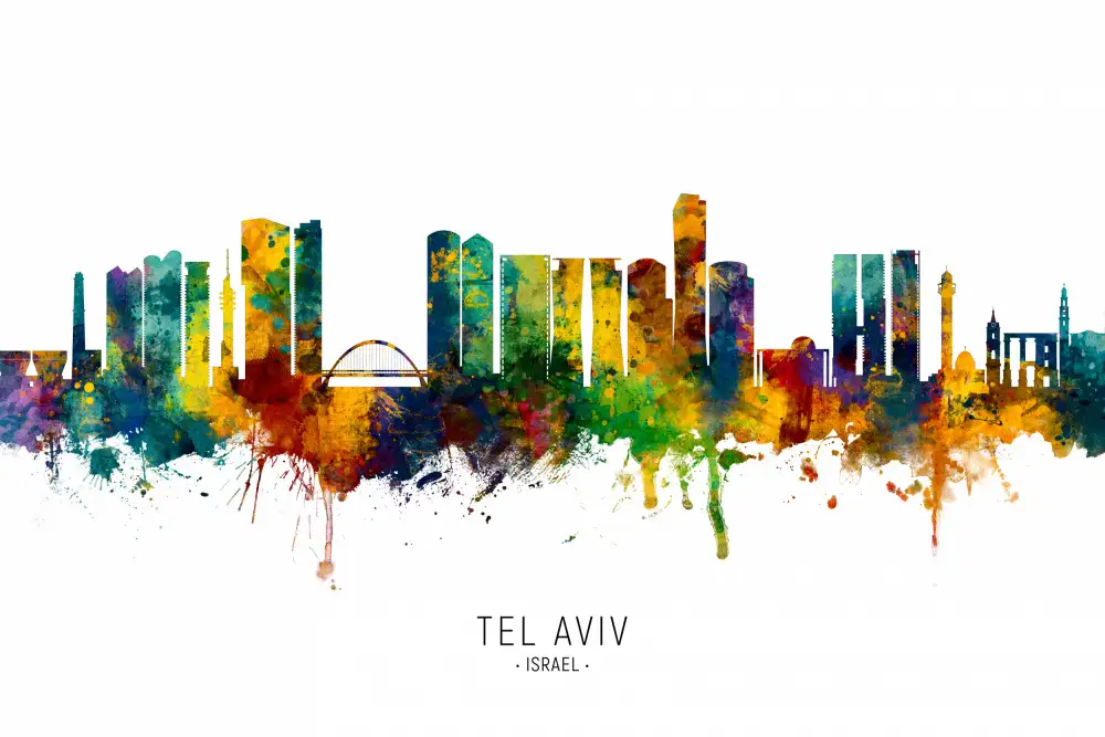 Tompsett, Michael: Panorama Tel Avivu Izrael