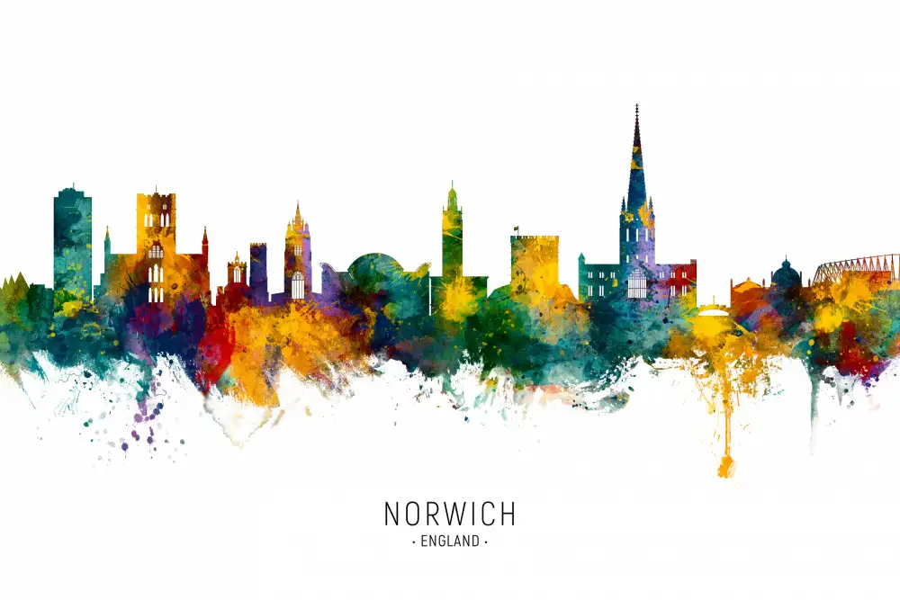 Tompsett, Michael: Panorama Norwich Anglie