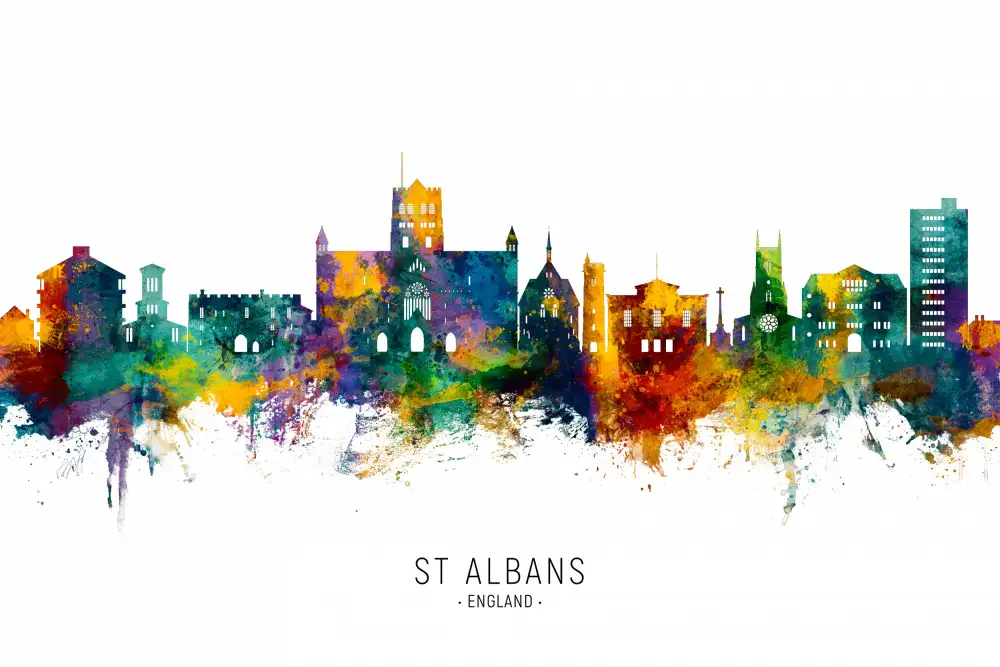 Tompsett, Michael: Panorama St Albans Anglie