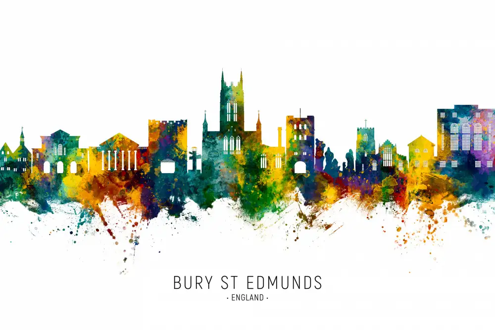 Tompsett, Michael: Bury St. Edmunds England Skyline