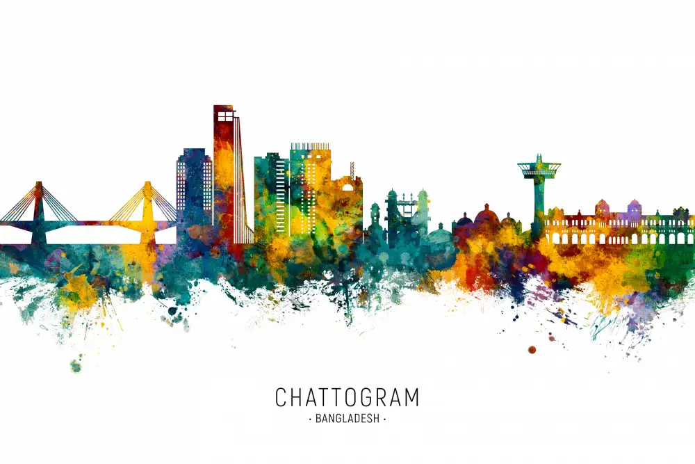 Tompsett, Michael: Chattogramme Bangladesh Skyline