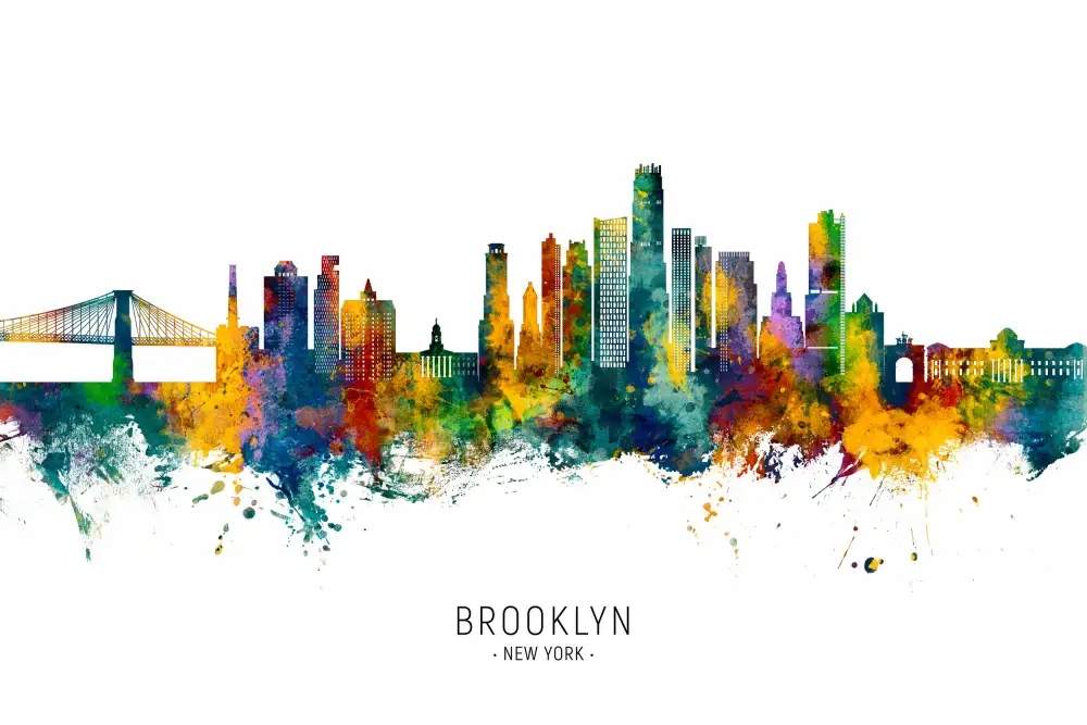 Tompsett, Michael: Orizzonte di New York di Brooklyn