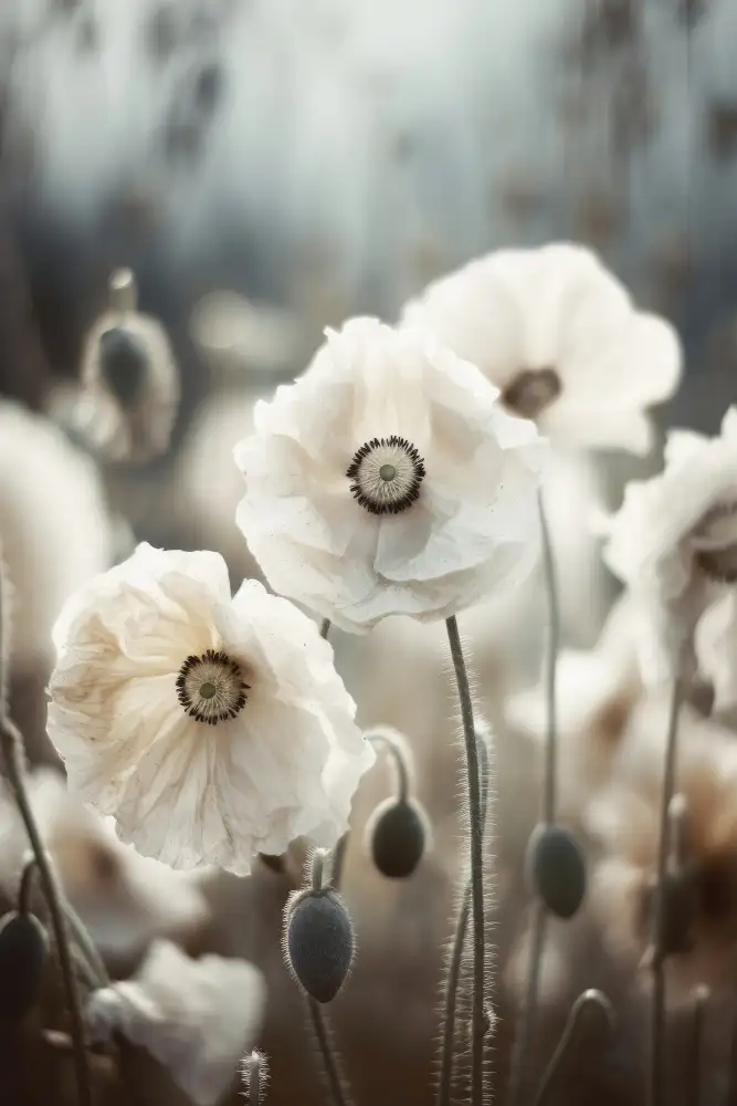 Treechild: Campo di papaveri bianchi n. 1