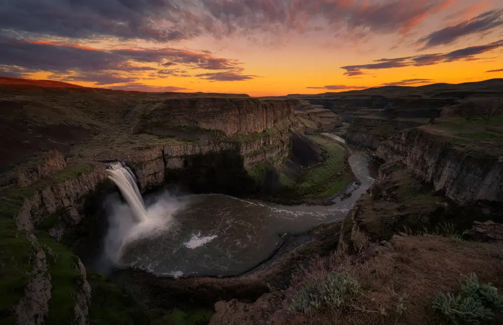 Jacobs, Lydia: Palouse Falls Sonnenuntergang