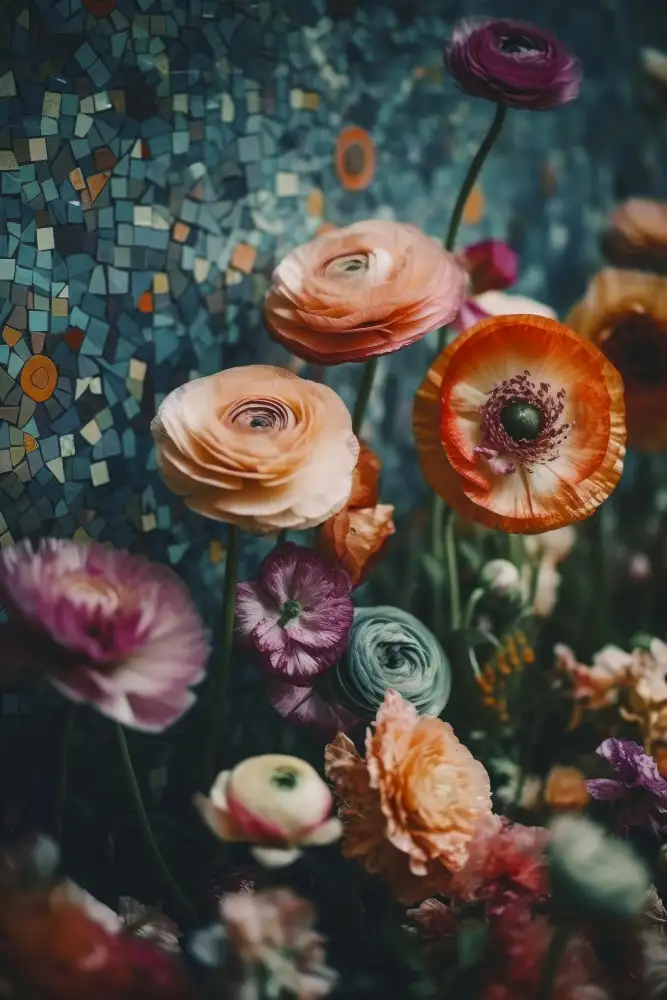Treechild: Fleurs et mosaïque