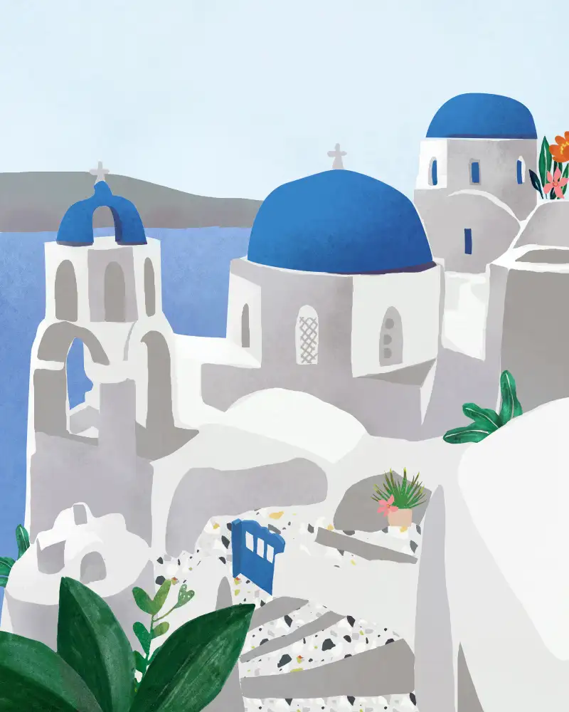 Lizde, Petra: Santorini island