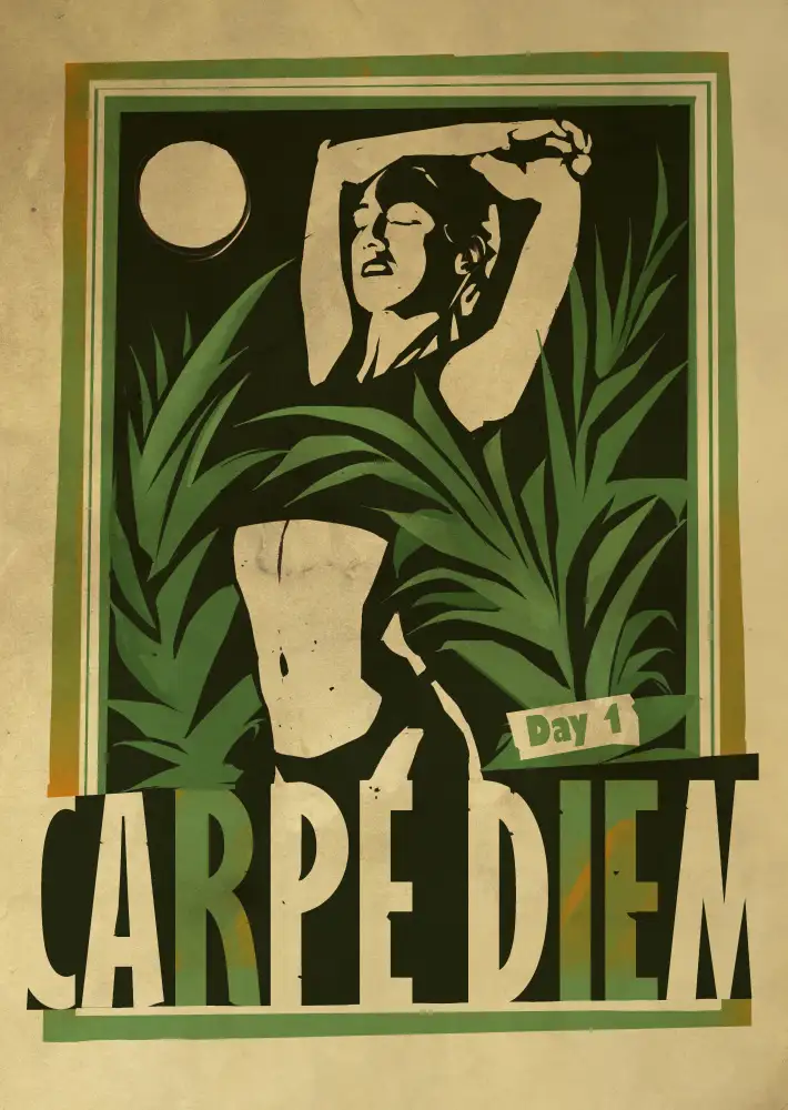 Gemos, Dionisis: Carpe Diem print