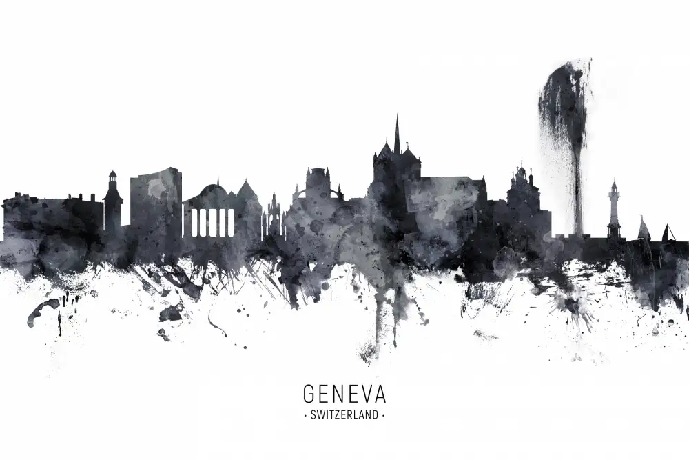 Tompsett, Michael: Genève Suisse Skyline