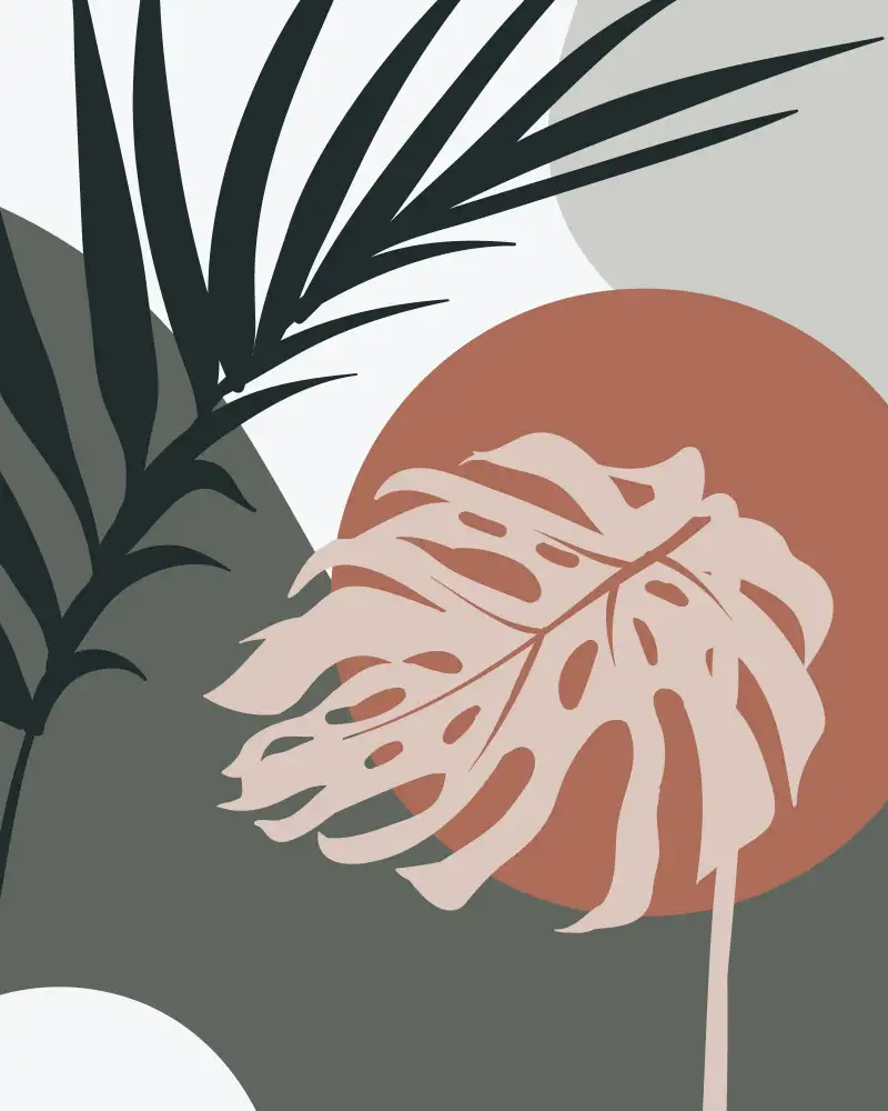 Cai, Beth: Tropical Leaves No2