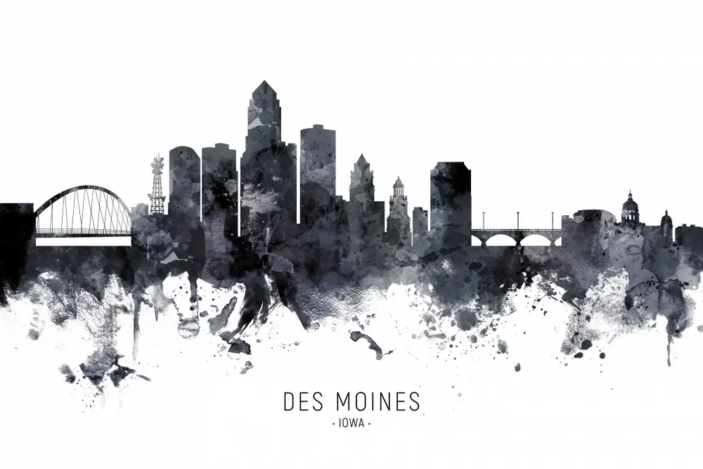Tompsett, Michael: Panorama Des Moines Iowa