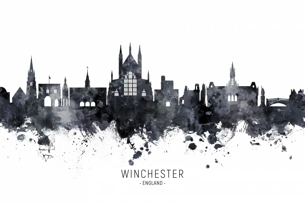 Tompsett, Michael: Winchester England Skyline