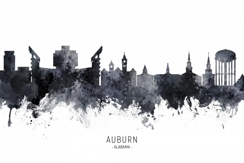 Tompsett, Michael: Skyline von Auburn,Alabama