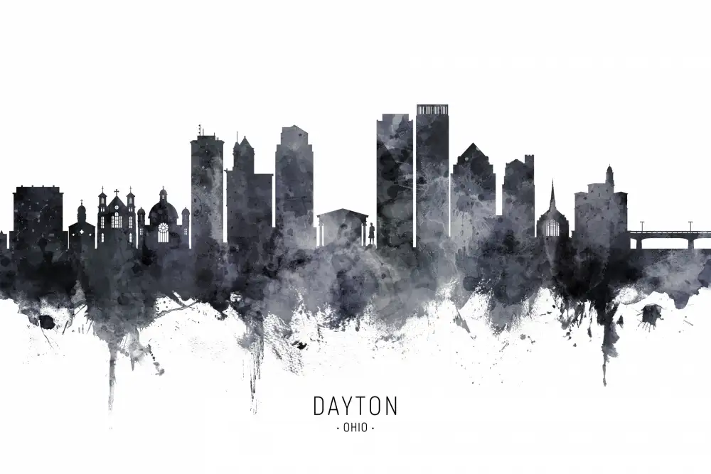 Tompsett, Michael: Skyline von Dayton,Ohio