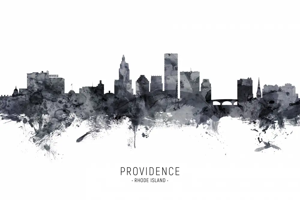 Tompsett, Michael: Skyline von Providence,Rhode Island