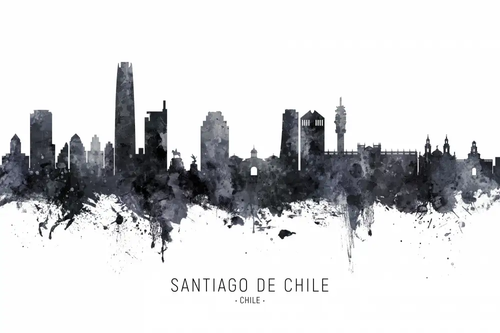 Tompsett, Michael: Panorama Santiaga de Chile