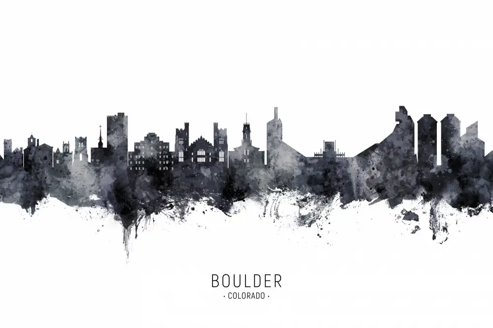 Tompsett, Michael: Skyline von Boulder,Colorado