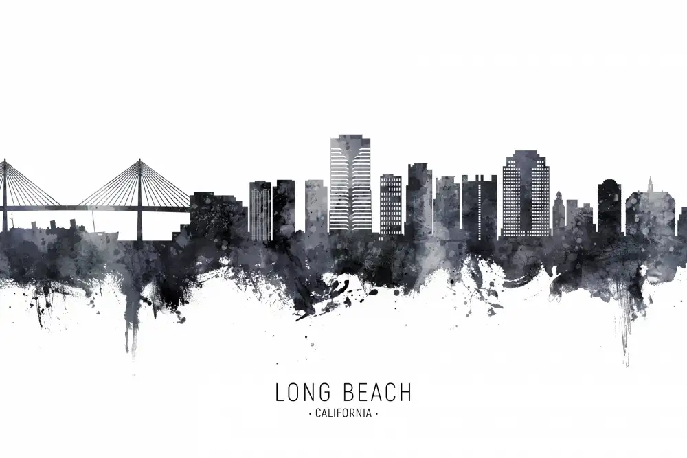 Tompsett, Michael: Skyline von Long Beach,Kalifornien
