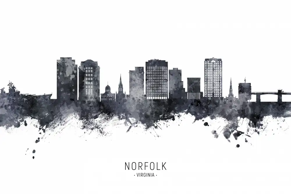 Tompsett, Michael: Panorama Norfolku ve Virginii