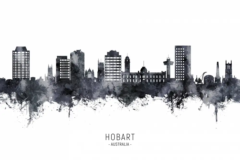 Tompsett, Michael: Skyline von Hobart,Australien
