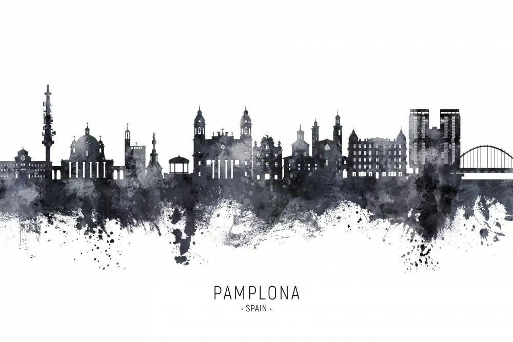 Tompsett, Michael: Pampelune Espagne Skyline