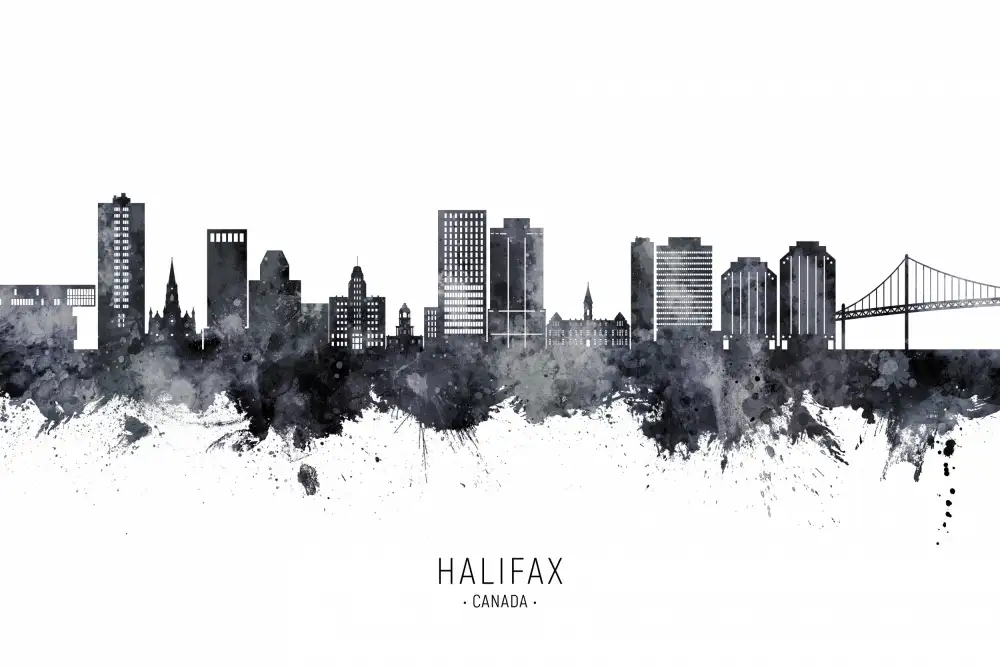 Tompsett, Michael: Halifax Kanada Skyline