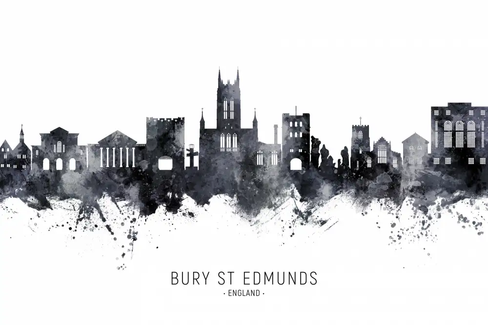 Tompsett, Michael: Bury St. Edmunds England Skyline