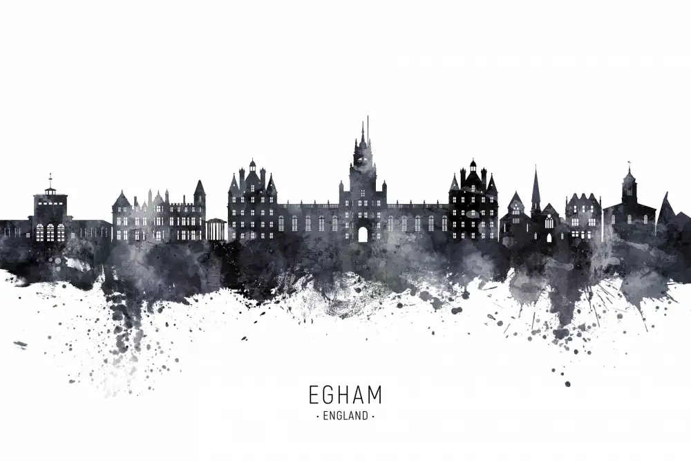 Tompsett, Michael: Egham England Skyline