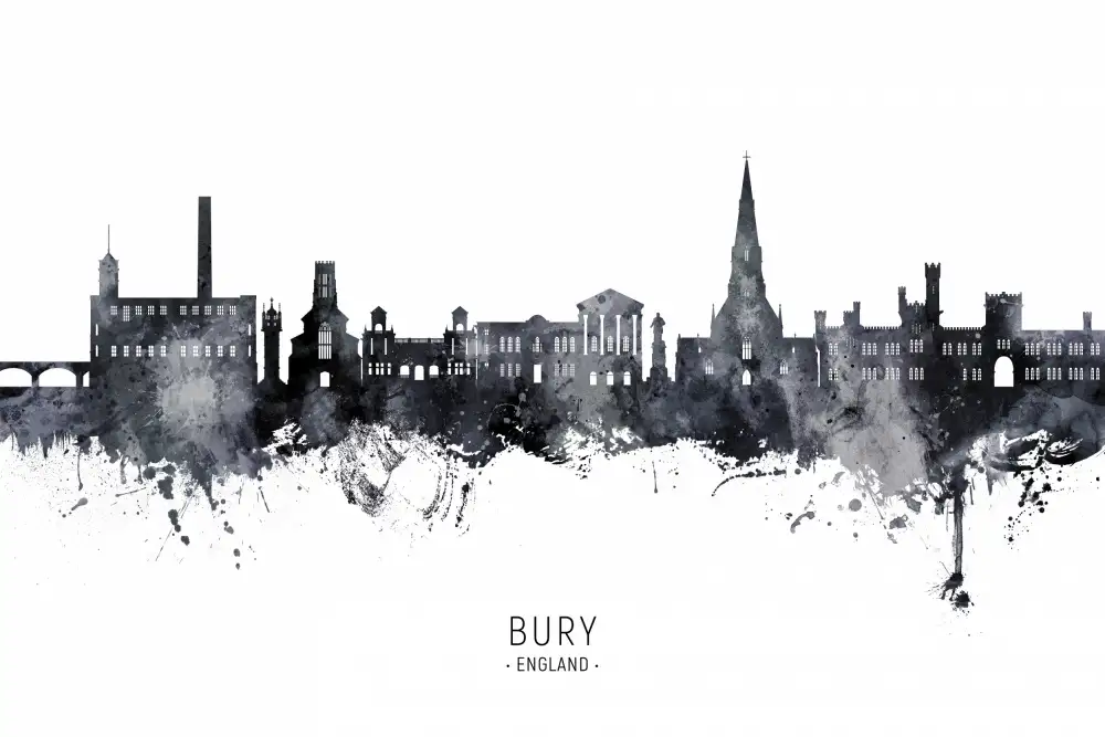 Tompsett, Michael: Skyline von Bury,England