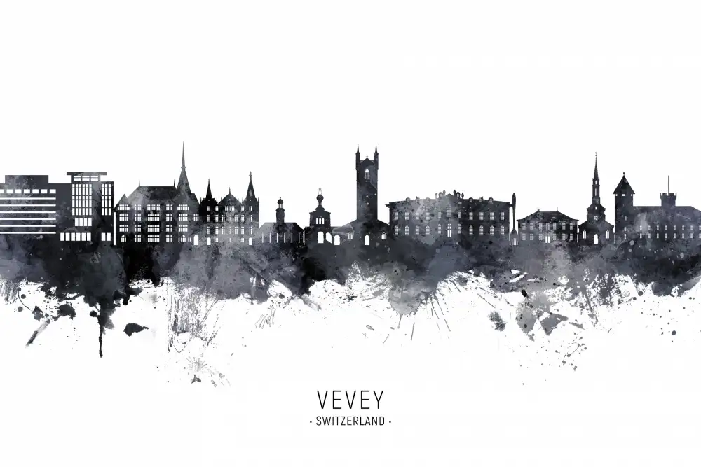 Tompsett, Michael: Vevey Suisse Skyline