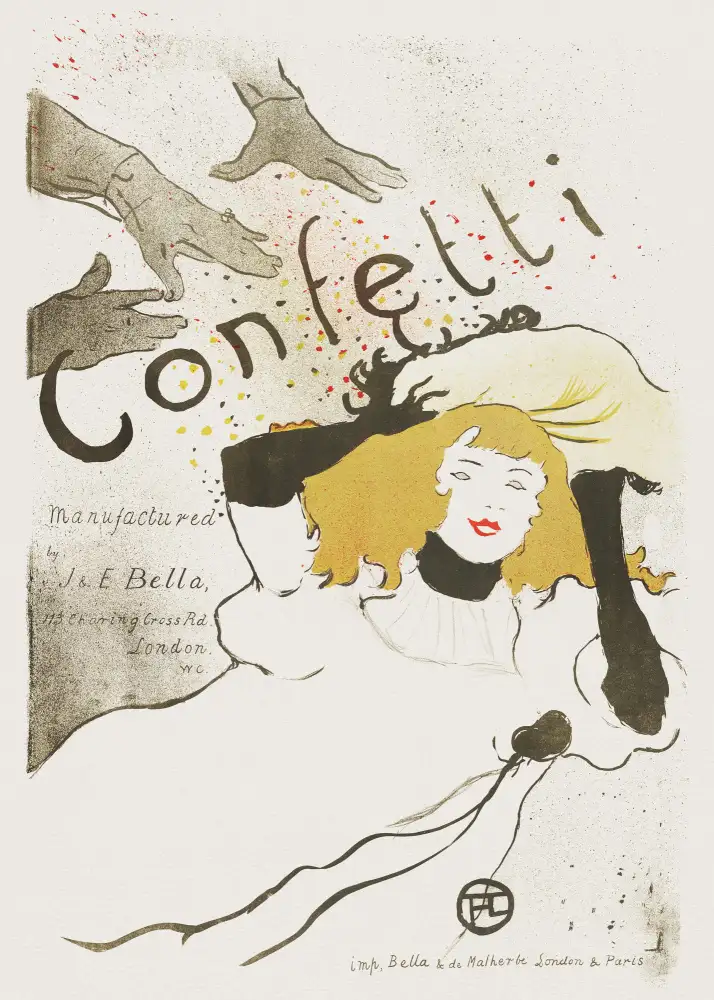 LAUTREC, TOULOUSE: Confetti (1894)