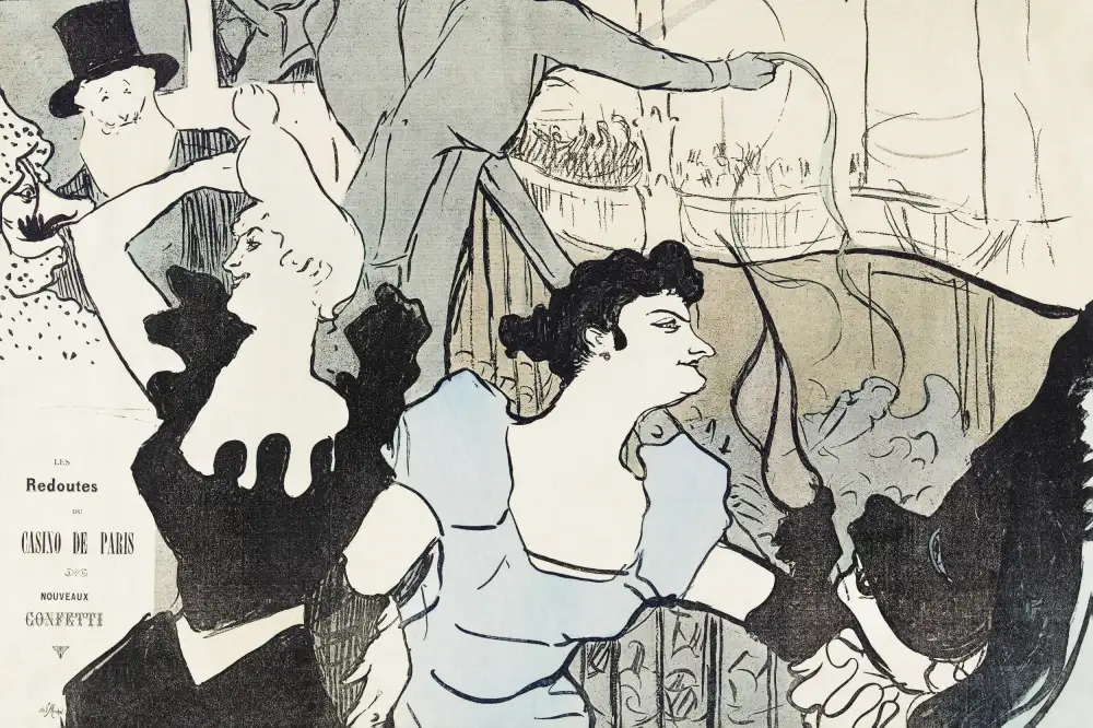 LAUTREC, TOULOUSE: Les Reodutes Du Casino De Paris(1892)