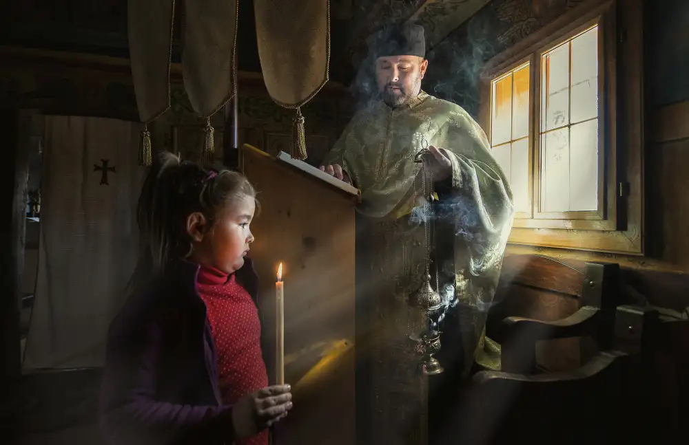 Roibu, Grigore: Bambina che prega