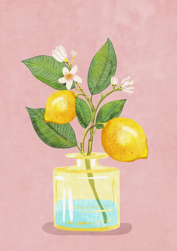 Oltmanns, Raissa: Lemon Bunch In Vase