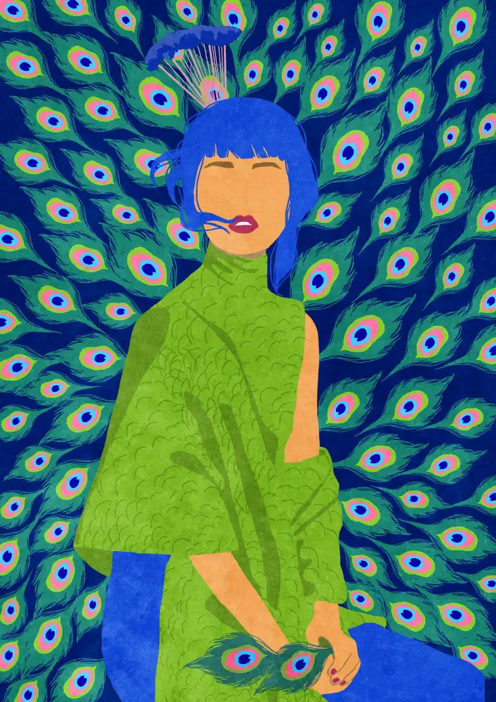 Oltmanns, Raissa: peacock woman