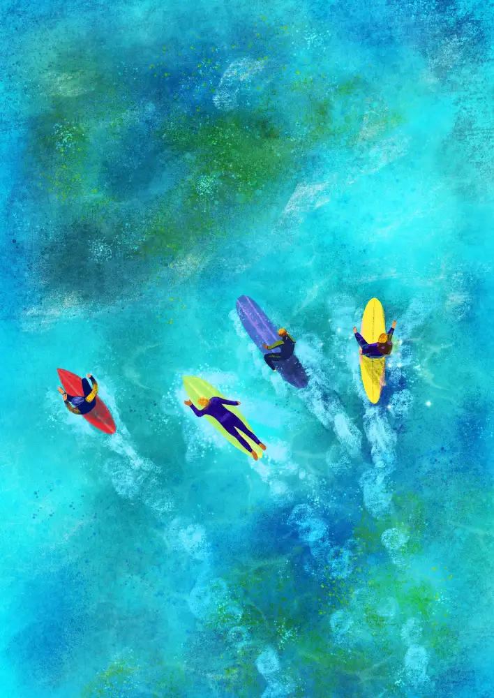 Oltmanns, Raissa: Surfer Dudes
