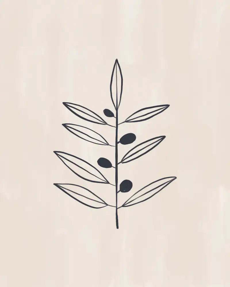 Illustrations, Green Ivy: Olive Branche