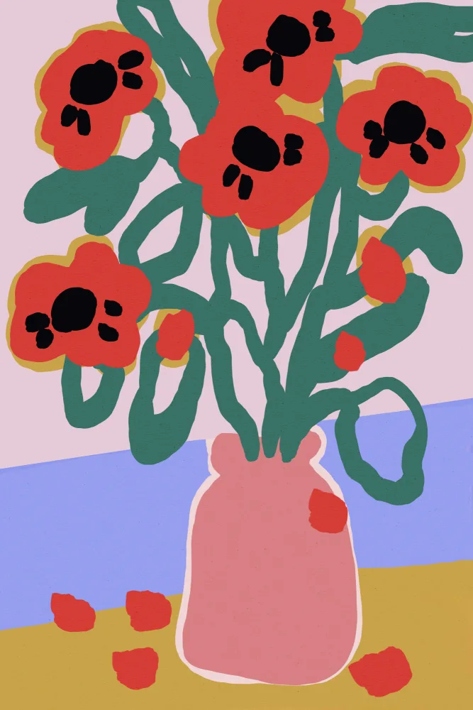 Treechild: Mák V Růžové Váze