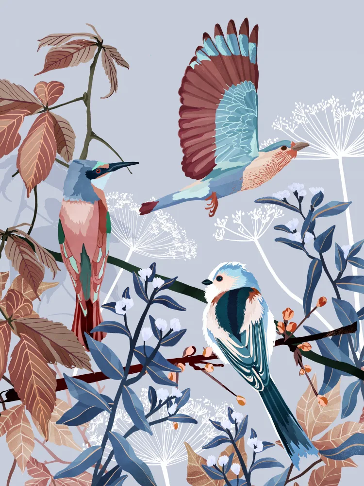 Blauw, Goed: Uccelli dell'inverno