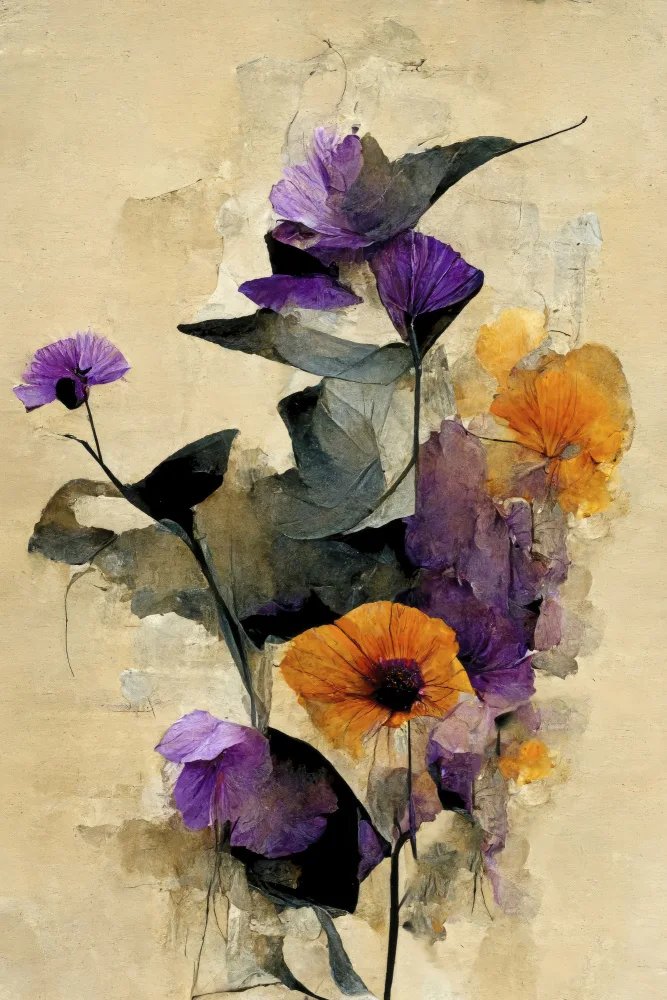 Treechild: Lila Trockenblumen