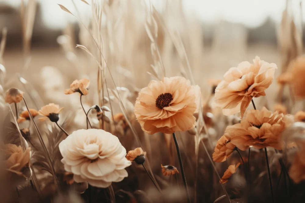 Treechild: Orange Flowers No 3