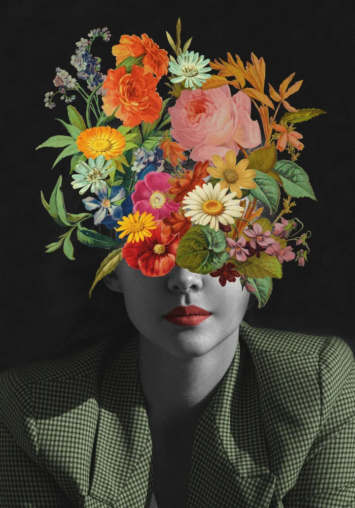 Studio, Floral Frida: Green Vintage Bouquet