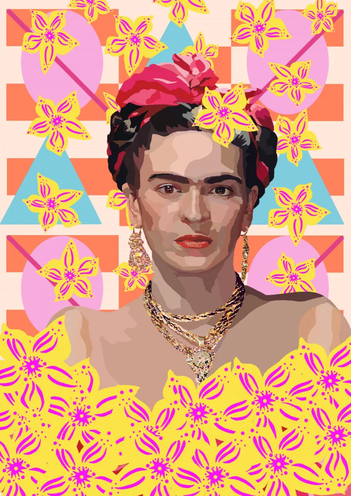 Rakos, Lynnda: Frida with flowers