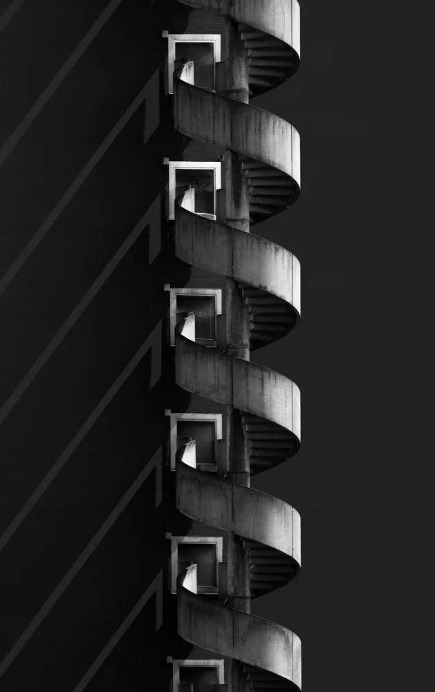 Marcel, Streiff: Old fire escape Stairway